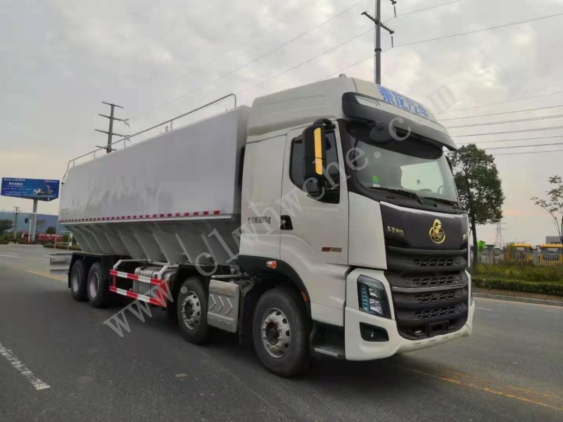 柳汽前四后八40方散裝飼料運輸車  價格  報價 廠家
