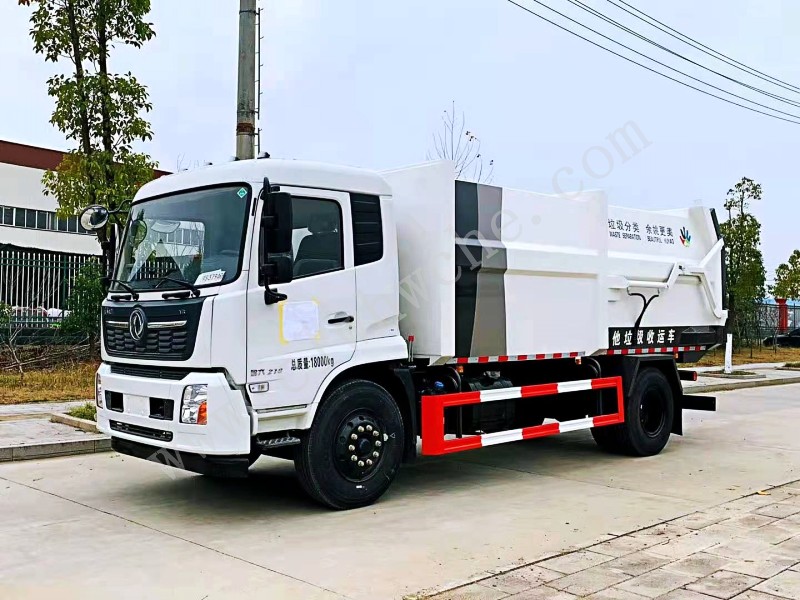 東風天錦18方壓縮式對接垃圾車 國六天錦壓縮式對接垃圾車廠家報價